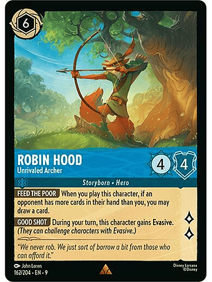 Robin Hood - Unrivaled Archer - 162/204 - Rare - 9 