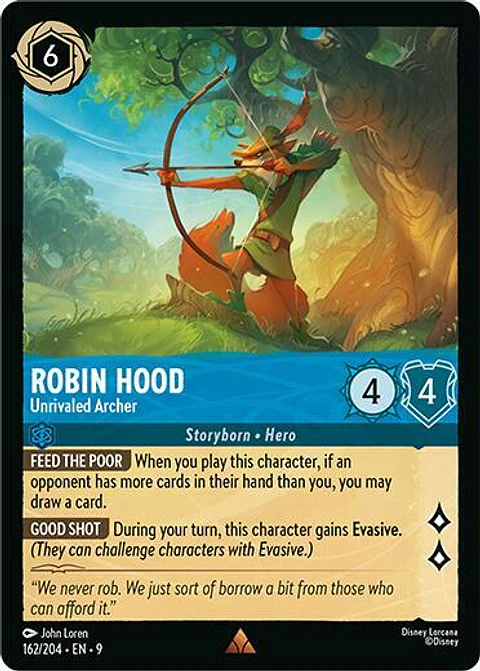 Robin Hood - Unrivaled Archer - 162/204 - Rare - 9 