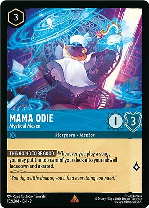 Mama Odie - Mystical Maven - 152/204 - Rare - 9 