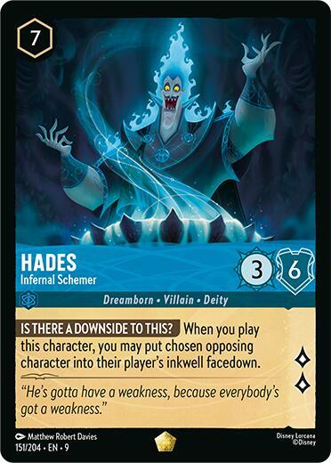 Hades - Infernal Schemer - 151/204 - Legendary - 151/204 - 9 1