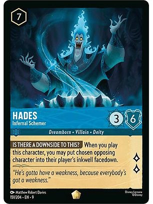 Hades - Infernal Schemer - 151/204 - Legendary - 151/204 - 9