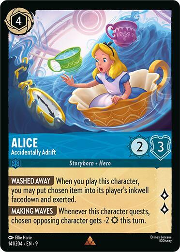 Alice - Accidentally Adrift - 141/204 - Rare - 9 1