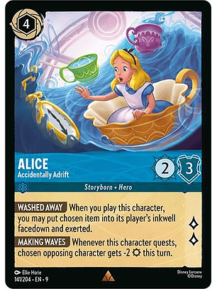 Alice - Accidentally Adrift - 141/204 - Rare - 9