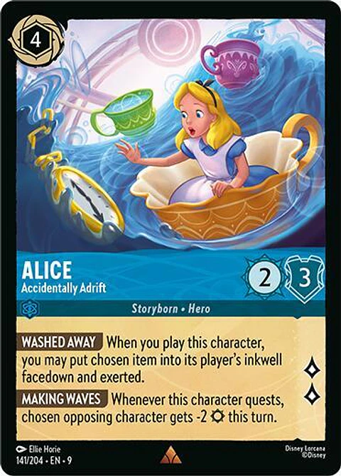 Alice - Accidentally Adrift - 141/204 - Rare - 9