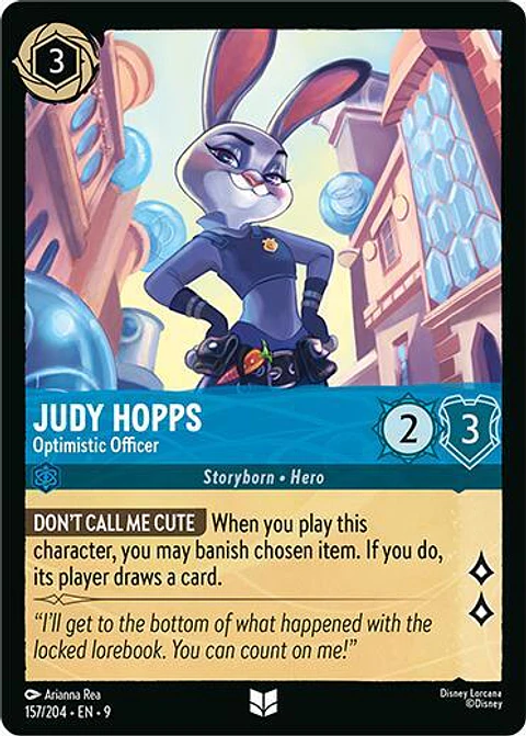 Judy Hopps - Optimistic Officer - 157/204 - Uncommmon - 9 