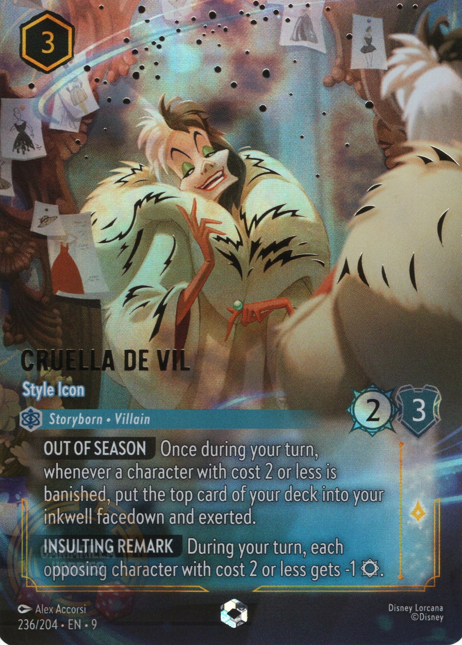 Cruella De Vil - Style Icon - 236/204 - Enchanted - 9 1