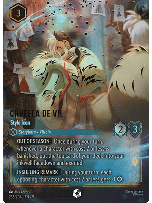 Cruella De Vil - Style Icon - 236/204 - Enchanted - 9
