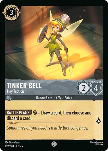 Tinker Bell - Tiny Tactician - 189/204 - Common - 9  1