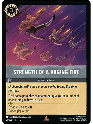Strength of a Raging Fire - 201/204 - Rare - 9 
