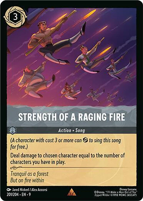 Strength of a Raging Fire - 201/204 - Rare - 9 