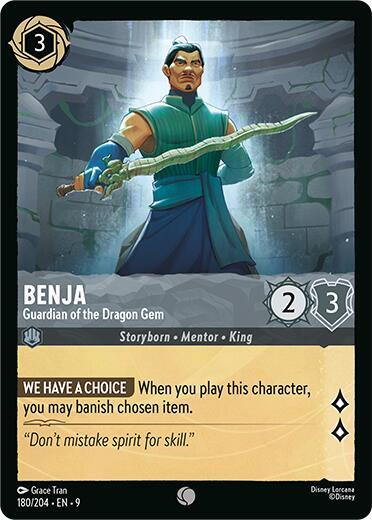Benja - Guardian of the Dragon Gem - 180/204 - Common - 9 1