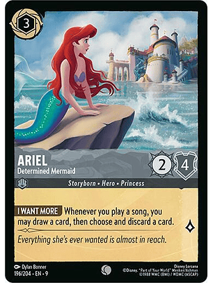 Ariel - Determined Mermaid - 195/204 - Common - 9