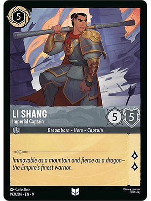 Li Shang - Imperial Captain - 193/204 - Uncommon - 9 