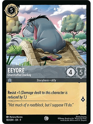 Eeyore - Overstuffed Donkey - 183/204 - Common - 9 