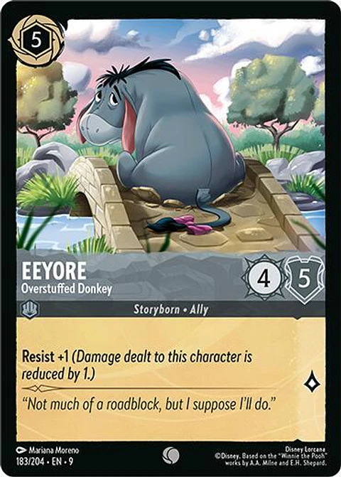 Eeyore - Overstuffed Donkey - 183/204 - Common - 9 