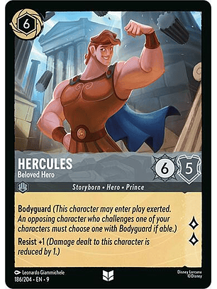 Hercules - Beloved Hero - 186/204 - Uncommon - 9 
