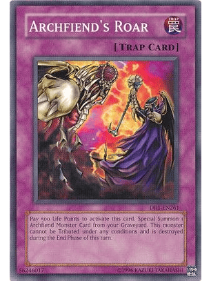 Archfiend's Roar - DR1-EN261 - Common