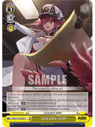 GOLDEN SHIP - NIK/S117-E025 - Uncommon 