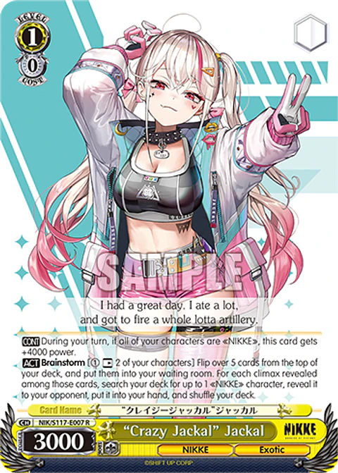 “Crazy Jackal” Jackal - NIK/S117-E007 - Rare 