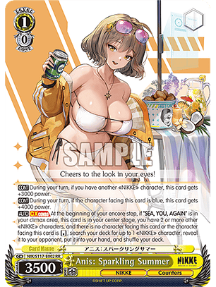 Anis: Sparkling Summer - NIK/S117-E002 - Double Rare 