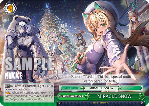 MIRACLE SNOW - NIK/S117-E055 - Climax Rare  1