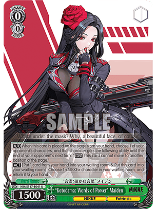 “Kotodama: Words of Power” Maiden - NIK/S117-E041 - Uncommon 