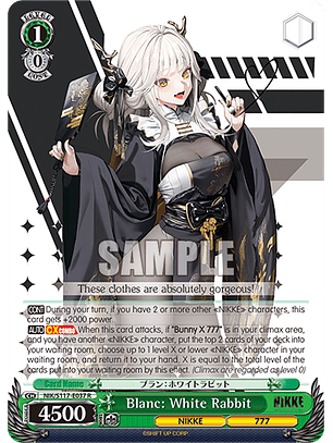 Blanc: White Rabbit - NIK/S117-E037 - Rare 