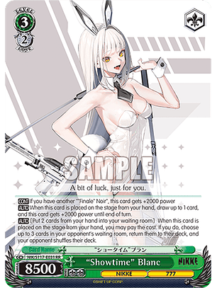 “Showtime” Blanc - NIK/S117-E031 - Double Rare 