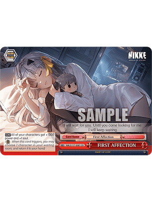 FIRST AFFECTION - NIK/S117-E081 - Climax Rare 