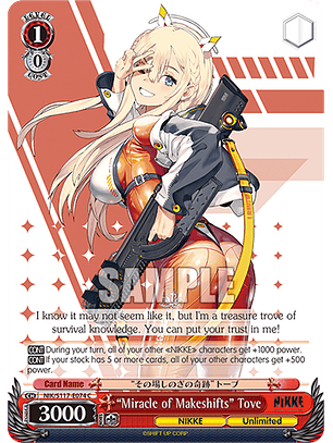 “Miracle of Makeshifts” Tove - NIK/S117-E074 - Common 