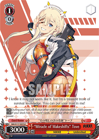 “Miracle of Makeshifts” Tove - NIK/S117-E074 - Common  1