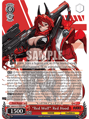 “Red Wolf” Red Hood - NIK/S117-E058 - Double Rare 