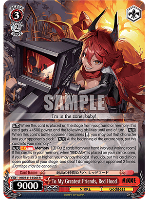 To My Greatest Friends, Red Hood - NIK/S117-E065 - Rare 