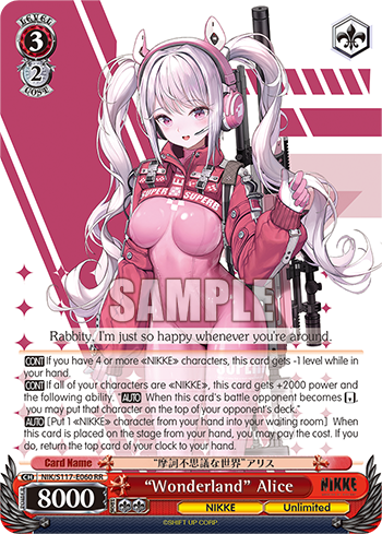 “Wonderland” Alice - NIK/S117-E060 - Double Rare  1