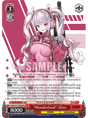 “Wonderland” Alice - NIK/S117-E060 - Double Rare 