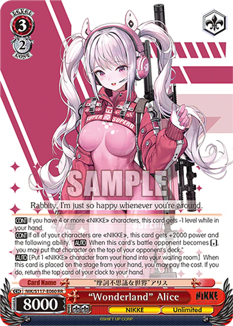 “Wonderland” Alice - NIK/S117-E060 - Double Rare 