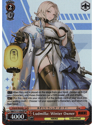 Ludmilla: Winter Owner - NIK/S117-E063SR - Super Rare 