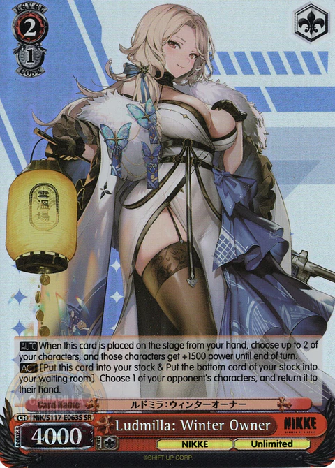 Ludmilla: Winter Owner - NIK/S117-E063SR - Super Rare 