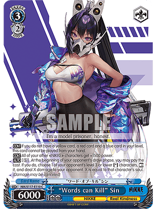 “Words can Kill” Sin - NIK/S117-E110 - Common 