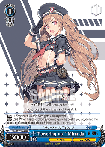 “Powering up!” Miranda - NIK/S117-E098 - Uncommon  1