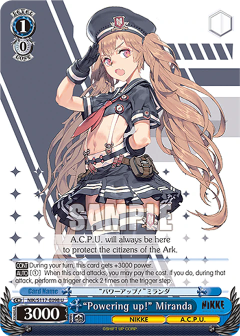 “Powering up!” Miranda - NIK/S117-E098 - Uncommon 