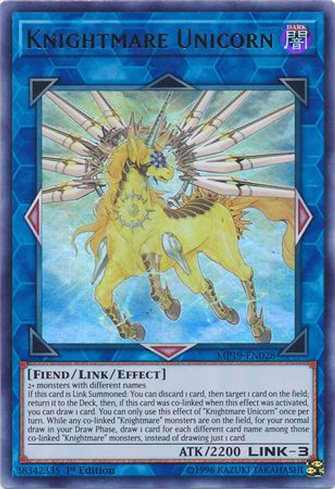 Knightmare Unicorn - MP19-EN028 - Ultra Rare