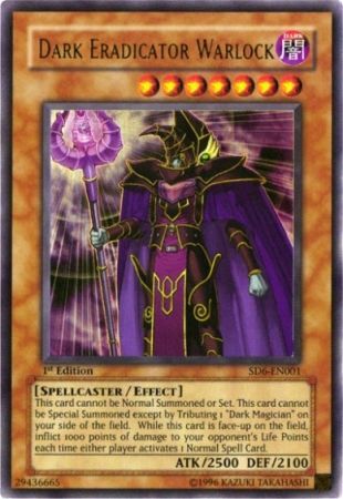 Dark Eradicator Warlock - SD6-EN001 - Ultra Rare (Jugada) 1