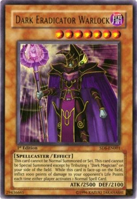 Dark Eradicator Warlock - SD6-EN001 - Ultra Rare (Jugada)