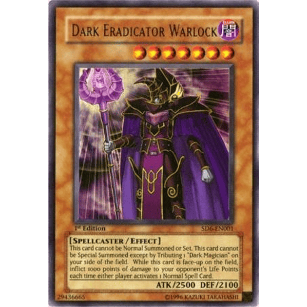 Dark Eradicator Warlock - SD6-EN001 - Ultra Rare (Jugada)