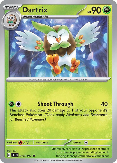 Dartrix - 014/197 - Uncommon - OBF 