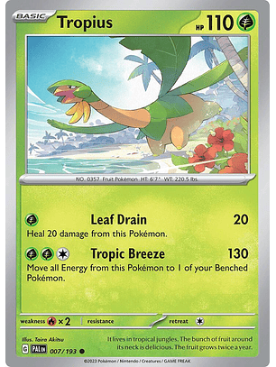 Tropius - 007/193 - Common - PAL
