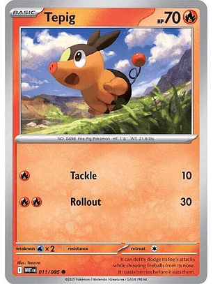 Tepig - 011/086 - Common - WHT