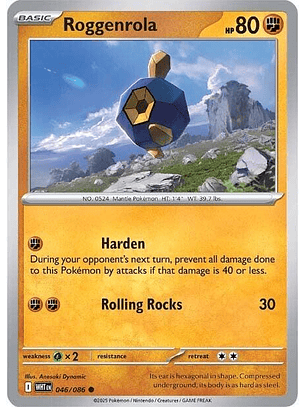 Roggenrola - 046/086 - Common - WHT