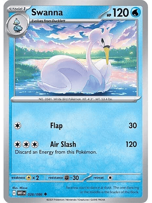 Swanna - 026/086 - Uncommon - WHT